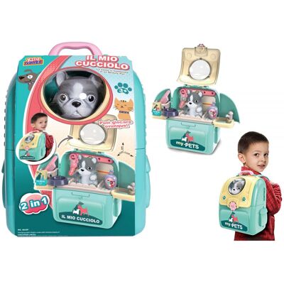 Kidz Corner - Giocattolo di Ruolo - Kidz Corner - Zainetto Playset Cuccioli - DG - Zaino Veterinario 2 in 1 - Giocattolo Kidz Corner - Giocattolo di Ruolo - Kidz Corner - Zainetto Playset Cuccioli - DG - Zaino Veterinario 2 in 1 - Giocattolo