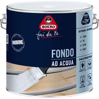 Boero Prima a Base d’Acqua per Legno - 2 Lt - Fondo di Vernice Boero Prima a Base d’Acqua per Legno - 2 Lt - Fondo di Vernice