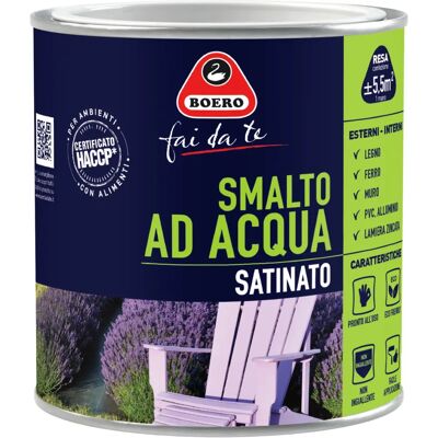 Boero Bartolomeo Smalto satinato - Acqua, Non ingiallente, Interni/Esterni - Vernice Boero Bartolomeo Smalto satinato - Acqua, Non ingiallente, Interni/Esterni - Vernice