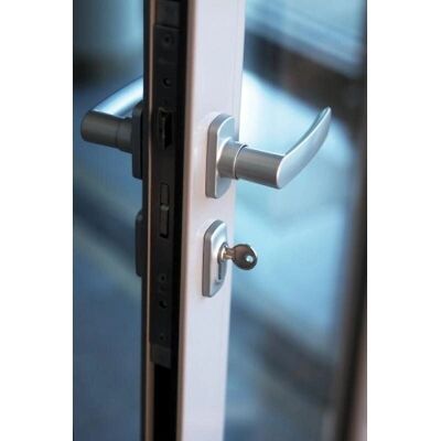 Poignée à levier Hera Quadro - Carré 8 mm - Poignée de porte grise anthracite - Publicité Poignée à levier Hera Quadro - Carré 8 mm - Poignée de porte grise anthracite - Publicité