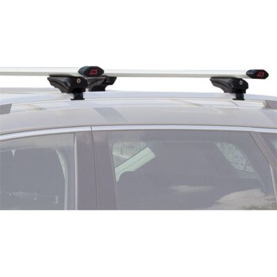 G3 Brushed Aluminium Roof Rack - Max 75kg - Lockable - Italian Design G3 Brushed Aluminium Roof Rack - Max 75kg - Lockable - Italian Design