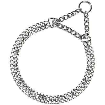 FERPLAST Chrome Semi-Choke Dog Collar - 6 Sizes FERPLAST Chrome Semi-Choke Dog Collar - 6 Sizes