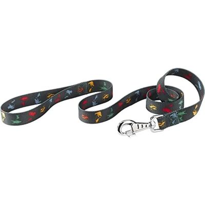 FERPLAST Club G Circus Hundkoppel - Nylon - 120 cm - Svart FERPLAST Club G Circus Hundkoppel - Nylon - 120 cm - Svart