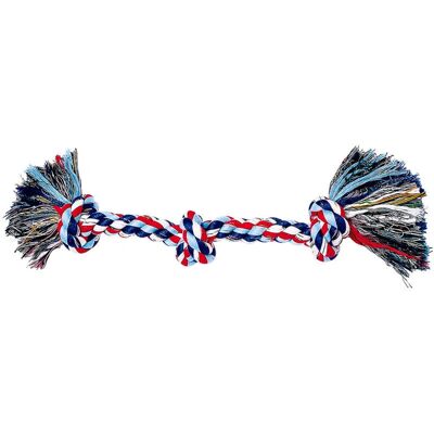 FERPLAST - Gioco in cotone per cani con 3 nodi FERPLAST - Gioco in cotone per cani con 3 nodi