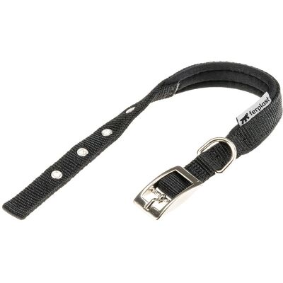 Collier pour chien en nylon noir Daytona Ferplast - Réglable et durable Collier pour chien en nylon noir Daytona Ferplast - Réglable et durable