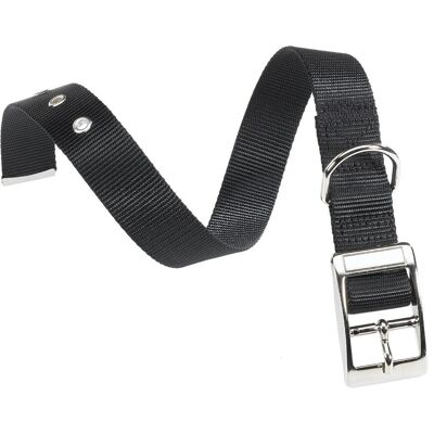 FERPLAST Hundhalsband - CF25/45 Nylon Justerbart Svart - Hundtillbehör FERPLAST Hundhalsband - CF25/45 Nylon Justerbart Svart - Hundtillbehör