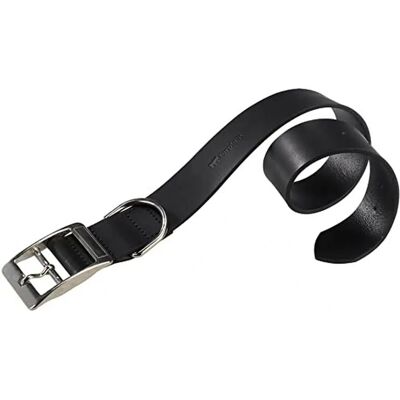 FERPLAST Naturliga hundhalsband i läder - Svart - 22-27cm FERPLAST Naturliga hundhalsband i läder - Svart - 22-27cm