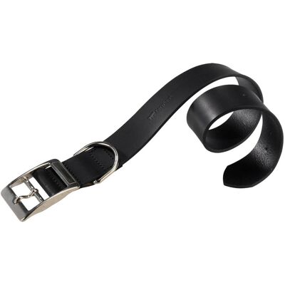 Ferplast Natural C Collier pour chiens en cuir noir Ferplast Natural C Collier pour chiens en cuir noir