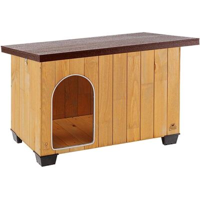 Ferplast Baita 80 FSC Wooden Dog House - Waterproof, UV Resistant, Opening Roof Ferplast Baita 80 FSC Wooden Dog House - Waterproof, UV Resistant, Opening Roof