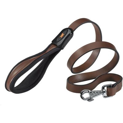 Laisse pour Chiens FERPLAST Giotto - Cuir Naturel, Poignée Ergonomique, 2 Tailles Laisse pour Chiens FERPLAST Giotto - Cuir Naturel, Poignée Ergonomique, 2 Tailles