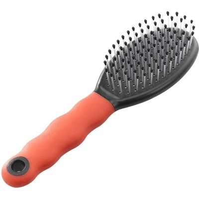 FERPLAST Gro 5929 Brosse pour animaux - Dents en plastique arrondies pour chiens et chats - Publicité FERPLAST Gro 5929 Brosse pour animaux - Dents en plastique arrondies pour chiens et chats - Publicité