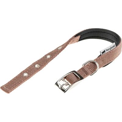 FERPLAST Daytona C Collier en nylon - Réglable, Doublure douce, Marron FERPLAST Daytona C Collier en nylon - Réglable, Doublure douce, Marron