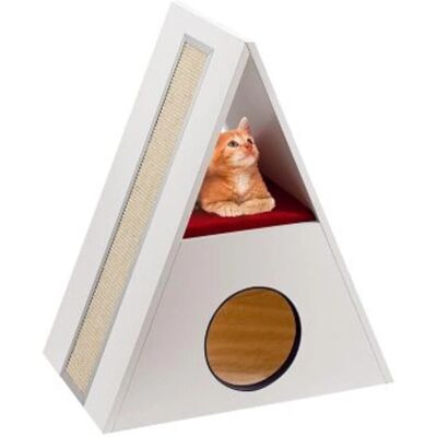 Ferplast Kattenmeubel Merlin Wit - Stabil, Italiaans Ontwerp Ferplast Kattenmeubel Merlin Wit - Stabil, Italiaans Ontwerp