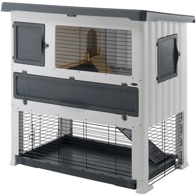 Ferplast Grand Lodge 120 Plus Rabbit Grey - Rabbit Hutch Ferplast Grand Lodge 120 Plus Rabbit Grey - Rabbit Hutch