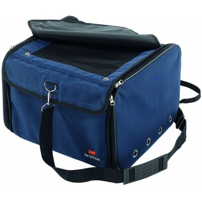 Ferplast Liten hundtransportväska - 38x38x29cm - Blå Ferplast Liten hundtransportväska - 38x38x29cm - Blå