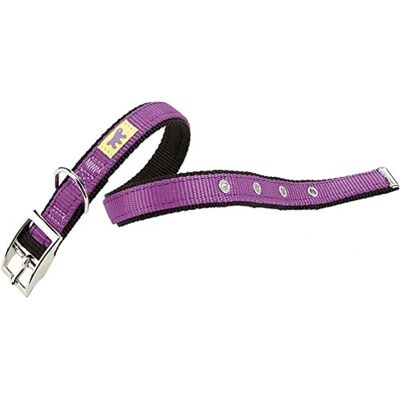 FERPLAST Dual Halsband - Justerbart nylon hundhalsband in violetă FERPLAST Dual Halsband - Justerbart nylon hundhalsband in violetă