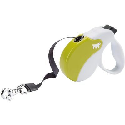 Ferplast Amigo Mini Tape Smycz Biało-Zielona Ferplast Amigo Mini Tape Smycz Biało-Zielona