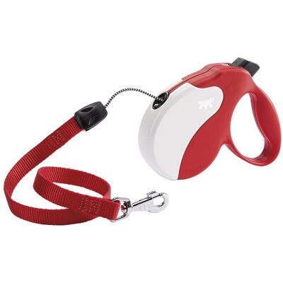 Laisse rétractable pour chien Ferplast Amigo - Rouge, Modèle M - Publicité Laisse rétractable pour chien Ferplast Amigo - Rouge, Modèle M - Publicité