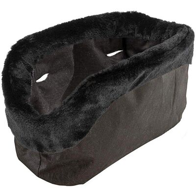 FERPLAST with-me väskaöverdrag - Kanth i fakepäls - 21,5x43,5x27cm - Svart - Väskaöverdrag FERPLAST with-me väskaöverdrag - Kanth i fakepäls - 21,5x43,5x27cm - Svart - Väskaöverdrag