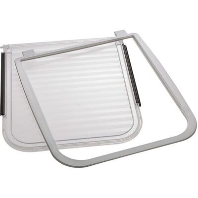 FERPLAST Kit Swing 9 White Pet Door - Pet Door FERPLAST Kit Swing 9 White Pet Door - Pet Door