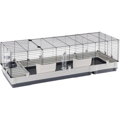Ferplast Brand Small Pet Cage - Grey - 162x60x50cm Ferplast Brand Small Pet Cage - Grey - 162x60x50cm