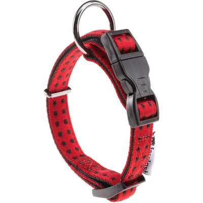 Collier pour chiens en nylon Ferplast Cricket - Réglable, Rouge Collier pour chiens en nylon Ferplast Cricket - Réglable, Rouge