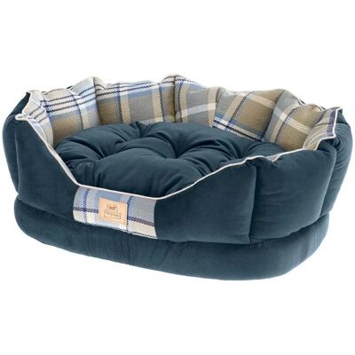 Canapé pour animaux Ferplast Charles - Petit, Bleu, Tartan, Velours - Publicité Canapé pour animaux Ferplast Charles - Petit, Bleu, Tartan, Velours - Publicité