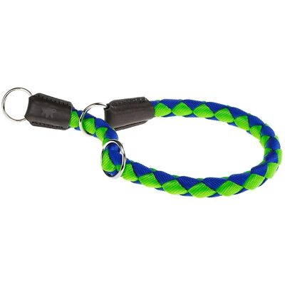 Ferplast - Collare Twist semi-strangolo in nylon, verde e blu, 18-60CM Ferplast - Collare Twist semi-strangolo in nylon, verde e blu, 18-60CM