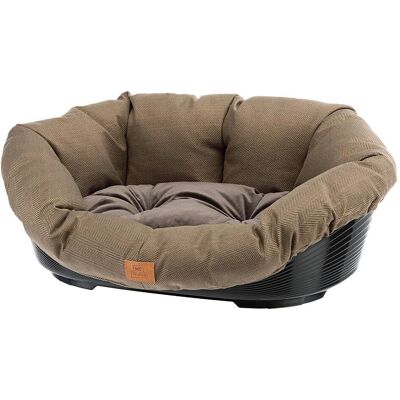 FERPLAST Dierenslaapplaats - Mandje in Tweed voor katten en honden - 73x55x27cm FERPLAST Dierenslaapplaats - Mandje in Tweed voor katten en honden - 73x55x27cm