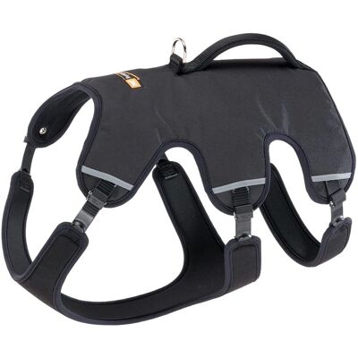 Ferplast Extra Large Black Dog Harness with Reflective and Adjustable Fit Ferplast Extra Large Black Dog Harness with Reflective and Adjustable Fit