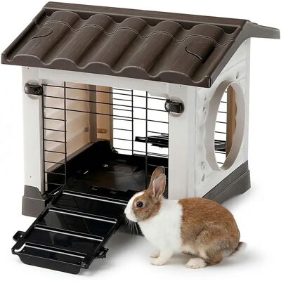 Ferplast Rabbit House - Eco-friendly, Large, Ventilated Ferplast Rabbit House - Eco-friendly, Large, Ventilated