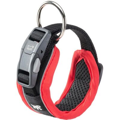 FERPLAST Dog Collar - 15mm Nylon Red - Dog Collar FERPLAST Dog Collar - 15mm Nylon Red - Dog Collar