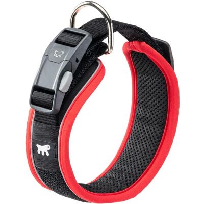 FERPLAST Nylon Genius Dog Collar Rojo 25-55 cm FERPLAST Nylon Genius Dog Collar Rojo 25-55 cm