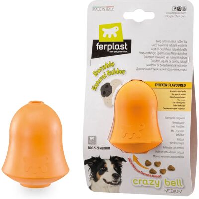 Ferplast Crazy Bell M - Dog Toy - Stimulates Chewing and Fetch Ferplast Crazy Bell M - Dog Toy - Stimulates Chewing and Fetch