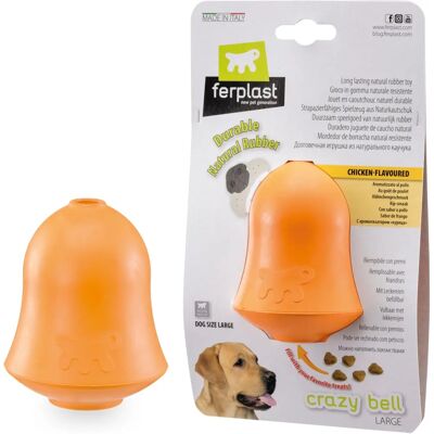 Ferplast Crazy Bell L - Jouet pour chiens - Caoutchouc naturel, Parfum de poulet, Rechargeable Ferplast Crazy Bell L - Jouet pour chiens - Caoutchouc naturel, Parfum de poulet, Rechargeable