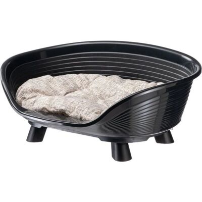 FERPLAST THRONE 4 Pet Basket - Plastic, Black FERPLAST THRONE 4 Pet Basket - Plastic, Black