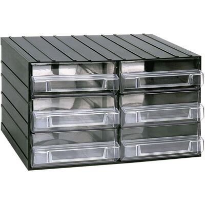 Úložný skříň Artplast - 6 průhledných zásuvek - 382x290x230 mm Úložný skříň Artplast - 6 průhledných zásuvek - 382x290x230 mm