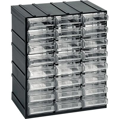 ARTPLAST Unità di stoccaggio - 24 cassetti trasparenti - Organizzatore di piccoli utensili ARTPLAST Unità di stoccaggio - 24 cassetti trasparenti - Organizzatore di piccoli utensili