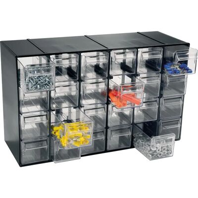 Unidad de almacenamiento Artplast - 24 cajones transparentes - 377x142x228 mm Unidad de almacenamiento Artplast - 24 cajones transparentes - 377x142x228 mm
