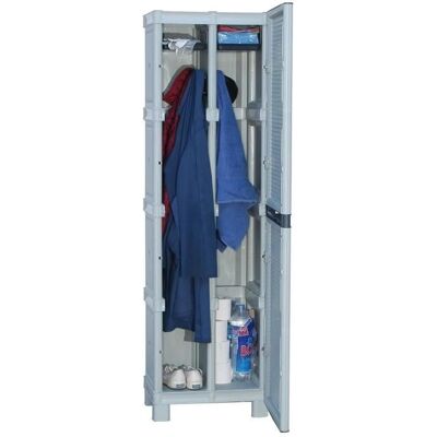 Groupon Armadio da esterno in polipropilene - Blu - 500x390x1720mm Groupon Armadio da esterno in polipropilene - Blu - 500x390x1720mm