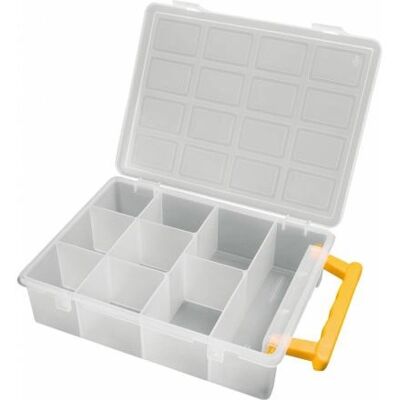Contenedor organizador Art Plast 3350 T - 9 compartimentos, Hecho en Italia Contenedor organizador Art Plast 3350 T - 9 compartimentos, Hecho en Italia