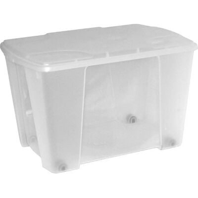 Scatola di stoccaggio Artplast - Plastica trasparente - 56,5x39x35 cm - Bianco Scatola di stoccaggio Artplast - Plastica trasparente - 56,5x39x35 cm - Bianco
