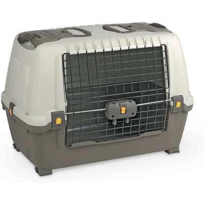 Transportín para perros de polipropileno 760x450x540 mm - Gris Transportín para perros de polipropileno 760x450x540 mm - Gris