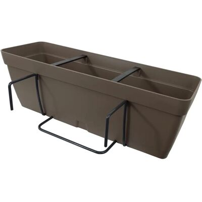 Jardinera Artplast 60 cm con escuadra de fijación cuadrada Jardinera Artplast 60 cm con escuadra de fijación cuadrada
