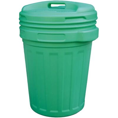 Bidone di 40L verde Nuova Plastica Adriatica con coperchio Bidone di 40L verde Nuova Plastica Adriatica con coperchio