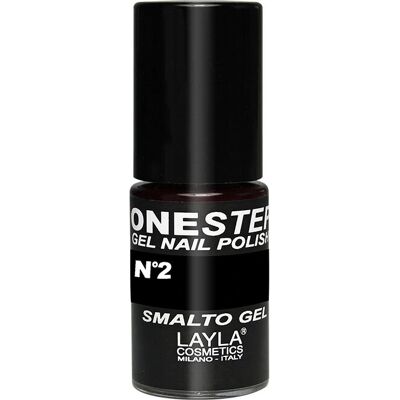 Layla Cosmetics One Step Gel Nagellak - Zwart - Nagellak Layla Cosmetics One Step Gel Nagellak - Zwart - Nagellak