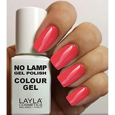 Layla No Lamp Gel Polish Rich Coral - Esmalte gel Layla No Lamp Gel Polish Rich Coral - Esmalte gel