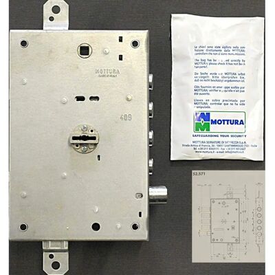 MOTTURA Cerradura de Acero 28/63mm - Seguridad MOTTURA Cerradura de Acero 28/63mm - Seguridad