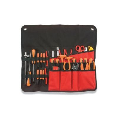 Plano 558TB Werkzeugtasche - Verstärkt Polyester, Mehrere Fächer, Schwarz/Rot Plano 558TB Werkzeugtasche - Verstärkt Polyester, Mehrere Fächer, Schwarz/Rot