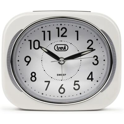 Réveil Compact Trevi Blanc avec Rétroéclairage LED et Mouvement Silencieux Réveil Compact Trevi Blanc avec Rétroéclairage LED et Mouvement Silencieux